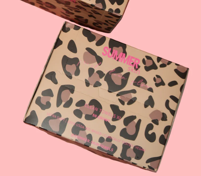 Summer.Skin Cheetah Skin Towels 50 Count